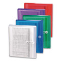 Poly Interoffice Envelopes, Side Load (horizontal), String And Button Closure, 9.75 X 11.63, Transparent Red, 5/pack
