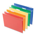 Deluxe Bright Color Hanging File Folders, Letter Size, 1/5-cut Tab, Assorted, 25/box