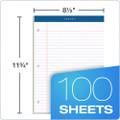 Double Docket Ruled Pads With Extra Sturdy Back, Wide/legal Rule, 100 White 8.5 X 11.75 Sheets
