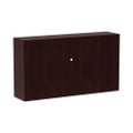 Alera Valencia Series Hutch With Doors, 64.75w X 15d X 35.38h, Mahogany