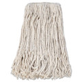Banded Cotton Mop Head, #24, White, 12/carton Banded Cotton Mop Head, #24, White, 12/carton