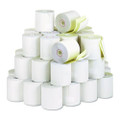 Impact Printing Carbonless Paper Rolls, 3" X 90 Ft, White/canary, 50/carton