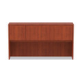 Alera Valencia Series Hutch With Doors, 64.75w X 15d X 35.38h, Medium Cherry