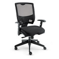 Alera Epoch Series Fabric Mesh Multifunction Chair, Supports Up To 275 Lb, 17.63" To 22.44" Seat Height, Black