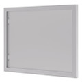 Bl Series Hutch Doors, Glass, 13.25w X 17.38h, Silver/frosted