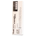 Refill For Pentel Energel Retractable Liquid Gel Pens, Medium Needle Tip, Black Ink