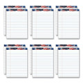 American Pride Writing Pad, Wide/legal Rule, Red/white/blue Headband, 50 White 8.5 X 11.75 Sheets, 12/pack