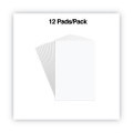 Scratch Pads, Unruled, 100 White 4 X 6 Sheets, 12/pack - VISUNV35614