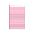 Prism + Colored Writing Pads, Narrow Rule, 50 Pastel Pink 5 X 8 Sheets, 12/pack