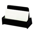 Business Card Holder, Holds 50 2 X 3.5 Cards, 3.75 X 1.81 X 1.38, Plastic, Black Business Card Holder, Holds 50 2 X 3.5 Cards, 3.75 X 1.81 X 1.38, Plastic, Black
