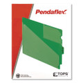 Colored Poly Out Guides With Center Tab, 1/3-cut End Tab, Out, 8.5 X 11, Green, 50/box