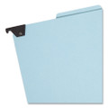 Fastab Hanging Pressboard Classification Folders, Letter Size, 1 Divider, Blue