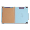 Fastab Hanging Pressboard Classification Folders, Letter Size, 2 Dividers, Blue