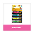 Arrow 1/2" Page Flags, Four Assorted Bright Colors, 24/color, 96-flags/pack