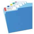 Extra-large Trueblock File Folder Labels With Sure Feed Technology, 0.94 X 3.44, White, 18/sheet, 25 Sheets/pack - VISAVE5026