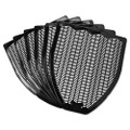 Disposable Urinal Floor Mat, Nonslip, Fresh Blast Scent, 17 1/2 X 20 3/8, Black, 6/carton