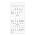 Three-month Reference Wall Calendar, 12 X 27, White Sheets, 15-month (dec To Feb): 2021 To 2023