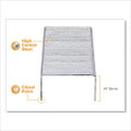 Standard Staples, 0.25" Leg, 0.5" Crown, Steel, 5,000/box