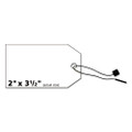 Printable Rectangular Tags With Strings, 2 X 3 1/2, Matte White, 96/pack