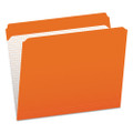Double-ply Reinforced Top Tab Colored File Folders, Straight Tabs, Letter Size, 0.75" Expansion, Orange, 100/box Double-ply Reinforced Top Tab Colored File Folders, Straight Tabs, Letter Size, 0.75" Expansion, Orange, 100/box