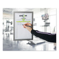 Duraframe Note Sign Holder, 8 1/2" X 11", Silver Frame