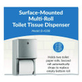 Conturaseries Two-roll Tissue Dispenser, 6 1/16" X 5 15/16" X 11"