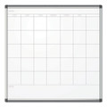 Pinit Magnetic Dry Erase Undated One Month Calendar, 36 X 36, White