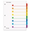 Onestep Printable Table Of Contents And Dividers, 8-tab, 1 To 8, 11 X 8.5, White, 1 Set - VISCRD60818 Onestep Printable Table Of Contents And Dividers, 8-tab, 1 To 8, 11 X 8.5, White, 1 Set - VISCRD60818