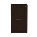 Alera Valencia Series Full Pedestal File, Left Or Right, 2 Legal/letter-size File Drawers, Espresso, 15.63" X 20.5" X 28.5"