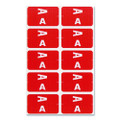 Alphaz Color-coded First Letter Combo Alpha Labels, I/v, 1.16 X 3.63, Pink/white, 5/sheet, 20 Sheets/pack