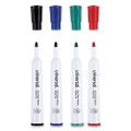 Dry Erase Marker, Medium Bullet Tip, Assorted Colors, 4/set