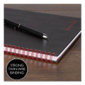 Hardcover Twinwire Notebooks, 1 Subject, Wide/legal Rule, Black/red Cover, 9.88 X 6.88, 70 Sheets