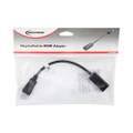 Display Port-hdmi Adapter, Display Port; Hdmi, 0.65 Ft, Black