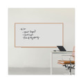 Dry-erase Board, Melamine, 96 X 48, White, Oak-finished Frame