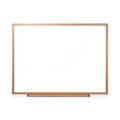 Dry Erase Board, Melamine, 48 X 36, Oak Frame