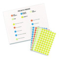 Handwrite Only Self-adhesive Removable Round Color-coding Labels, 0.5" Dia., Neon Green, 60/sheet, 14 Sheets/pack, (5052)