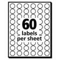 Handwrite Only Self-adhesive Removable Round Color-coding Labels, 0.5" Dia., Neon Red, 60/sheet, 14 Sheets/pack, (5051)