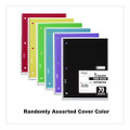Spiral Notebook, 3-hole Punched, 1 Subject, Wide/legal Rule, Randomly Assorted Covers, 10.5 X 7.5, 70 Sheets