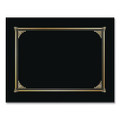 Certificate/document Cover, 12 1/2 X 9 3/4, Black, 6/pack