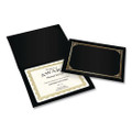 Certificate/document Cover, 12 1/2 X 9 3/4, Black, 6/pack