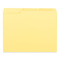 Reinforced Top-tab File Folders, 1/3-cut Tabs: Assorted, Letter Size, 1" Expansion, Yellow, 100/box