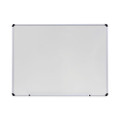 Dry Erase Board, Melamine, 48 X 36, White, Black/gray Aluminum/plastic Frame