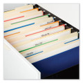 Double-ply Top Tab Manila File Folders, 1/5-cut Tabs: Assorted, Letter Size, 0.75" Expansion, Manila, 100/box