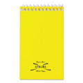 Paper Blanc Xtreme White Wirebound Memo Pads, Narrow Rule, Randomly Assorted Cover Colors, 60 White 3 X 5 Sheets