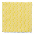 Reusable Cleaning Cloths, Microfiber, 16 X 16, Yellow, 12/carton