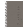 Color Notebooks, 1 Subject, Narrow Rule, Graphite Cover, 8.5 X 5.5, 100 White Sheets