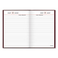 Standard Diary Daily Reminder Book, 2022 Edition, Medium/college Rule, Red Cover, 7.5 X 5.13, 201 Sheets