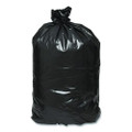 Linear Low Density Recycled Can Liners, 60 Gal, 1.65 Mil, 38" X 58", Black, 100/carton