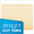 Manila File Folders, Straight Tabs, Letter Size, 0.75" Expansion, Manila, 100/box - VISPFX752