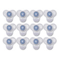 Urinal Screen With Non-para Cleaner Block, Green Apple Scent, 3.25 Oz, Blue/white, 12/box